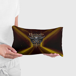 Подушка-антистресс Baldurs Gate 3 logo black gold, цвет: 3D-принт — фото 2