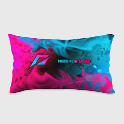 Подушка-антистресс Need for Speed - neon gradient: надпись и символ