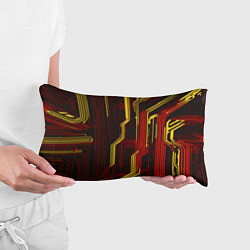 Подушка-антистресс Кибер схемы красные, цвет: 3D-принт — фото 2