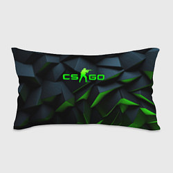 Подушка-антистресс CSGO green texture logo, цвет: 3D-принт