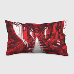 Подушка-антистресс Красная комната киберпанк, цвет: 3D-принт