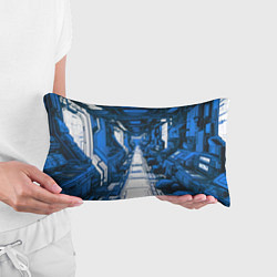 Подушка-антистресс Синяя комната киберпанк, цвет: 3D-принт — фото 2