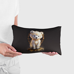 Подушка-антистресс Белый медвежонок, цвет: 3D-принт — фото 2