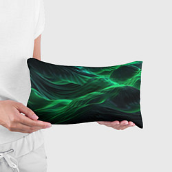 Подушка-антистресс Зеленая абстракция, цвет: 3D-принт — фото 2