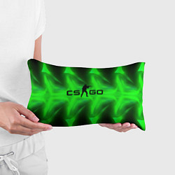 Подушка-антистресс CSGO green logo, цвет: 3D-принт — фото 2