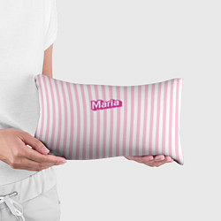 Подушка-антистресс Имя Мария в стиле Барби: розовая полоска, цвет: 3D-принт — фото 2