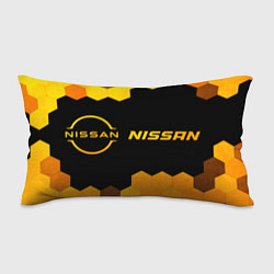 Подушка-антистресс Nissan - gold gradient: надпись и символ