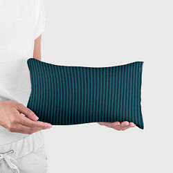 Подушка-антистресс Текстурные полосы бирюзовый, цвет: 3D-принт — фото 2
