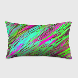 Подушка-антистресс Разноцветные брызги зелёные и розовые, цвет: 3D-принт