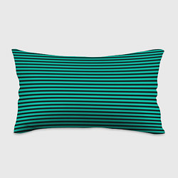 Подушка-антистресс Зелёный в чёрную полоску, цвет: 3D-принт