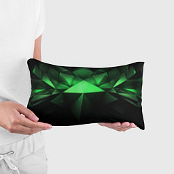Подушка-антистресс Яркая зеленая геометрия, цвет: 3D-принт — фото 2