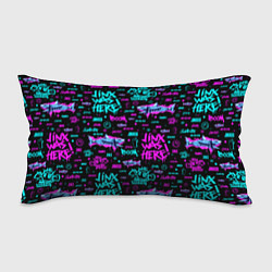 Подушка-антистресс Jinx Arcane pattern neon, цвет: 3D-принт
