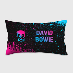 Подушка-антистресс David Bowie - neon gradient по-горизонтали, цвет: 3D-принт