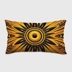 Подушка-антистресс Желто-черный узор в африканском стиле