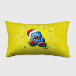 Подушка-антистресс Плюшевый синий Санта, цвет: 3D-принт