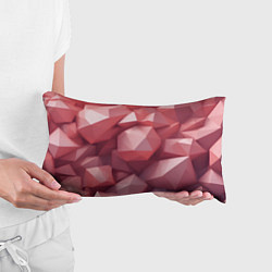 Подушка-антистресс Розовые полигоны, цвет: 3D-принт — фото 2