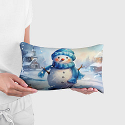 Подушка-антистресс Большой снеговик, цвет: 3D-принт — фото 2
