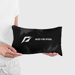 Подушка-антистресс Need for Speed glitch на темном фоне по-горизонтал, цвет: 3D-принт — фото 2