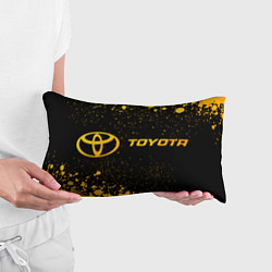 Подушка-антистресс Toyota - gold gradient по-горизонтали, цвет: 3D-принт — фото 2