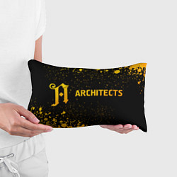 Подушка-антистресс Architects - gold gradient по-горизонтали, цвет: 3D-принт — фото 2