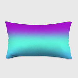 Подушка-антистресс Фиолетовый бирюзовый голубой неоновый градиент, цвет: 3D-принт