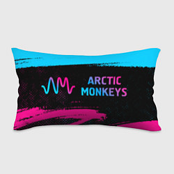 Подушка-антистресс Arctic Monkeys - neon gradient по-горизонтали, цвет: 3D-принт