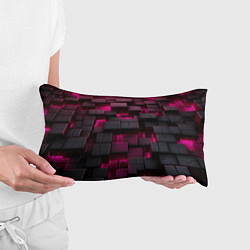Подушка-антистресс Фиолетовые и черные камни, цвет: 3D-принт — фото 2