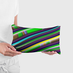 Подушка-антистресс Размытые абстрактные полосы, цвет: 3D-принт — фото 2