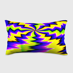 Подушка-антистресс Неоновая фрактальная абстракция, цвет: 3D-принт