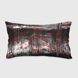 Подушка-антистресс Красные узоры, цвет: 3D-принт