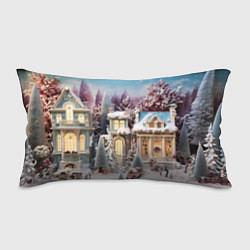 Подушка-антистресс Новогодний объемный городок