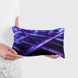 Подушка-антистресс Фиолетовые неоновые плиты, цвет: 3D-принт — фото 2
