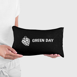 Подушка-антистресс Green Day glitch на темном фоне по-горизонтали, цвет: 3D-принт — фото 2