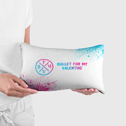 Подушка-антистресс Bullet For My Valentine neon gradient style по-гор, цвет: 3D-принт — фото 2