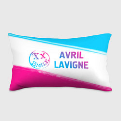 Подушка-антистресс Avril Lavigne neon gradient style по-горизонтали