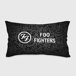 Подушка-антистресс Foo Fighters glitch на темном фоне по-горизонтали, цвет: 3D-принт