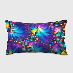 Подушка-антистресс Розово синий фрактал, цвет: 3D-принт