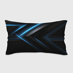 Подушка-антистресс Разрыв реальности синего и черного, цвет: 3D-принт