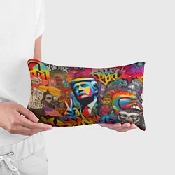 Подушка-антистресс Дональд Трамп - граффити - нейросеть, цвет: 3D-принт — фото 2