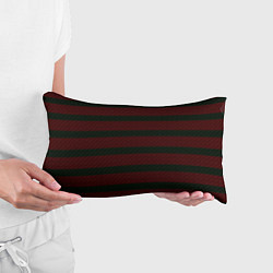 Подушка-антистресс Текстура саржи с красными полосами, цвет: 3D-принт — фото 2