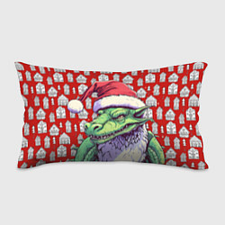 Подушка-антистресс Большой зеленый новогодний дракон, цвет: 3D-принт