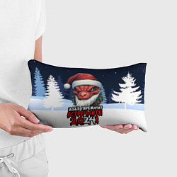 Подушка-антистресс Красный злой дракон 2024, цвет: 3D-принт — фото 2