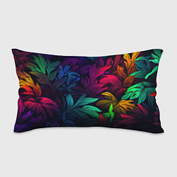 Подушка-антистресс Яркие абстрактные листья, цвет: 3D-принт