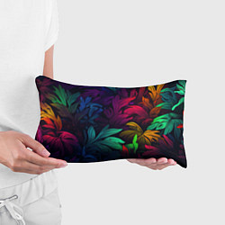 Подушка-антистресс Яркие абстрактные листья, цвет: 3D-принт — фото 2