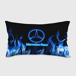 Подушка-антистресс Mercedes-benz blue neon, цвет: 3D-принт