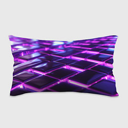 Подушка-антистресс Фиолетовая неоновая плитка, цвет: 3D-принт