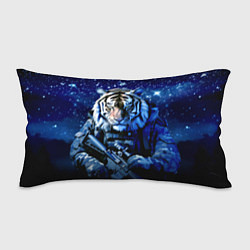 Подушка-антистресс Тигр солдат снег и звезды, цвет: 3D-принт