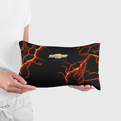 Подушка-антистресс Chevrolet лого шторм, цвет: 3D-принт — фото 2