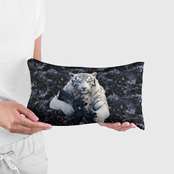 Подушка-антистресс Белый тигр солдат, цвет: 3D-принт — фото 2