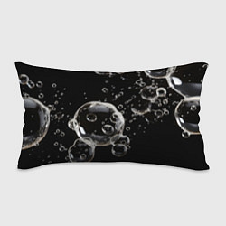 Подушка-антистресс Пузыри на черном, цвет: 3D-принт